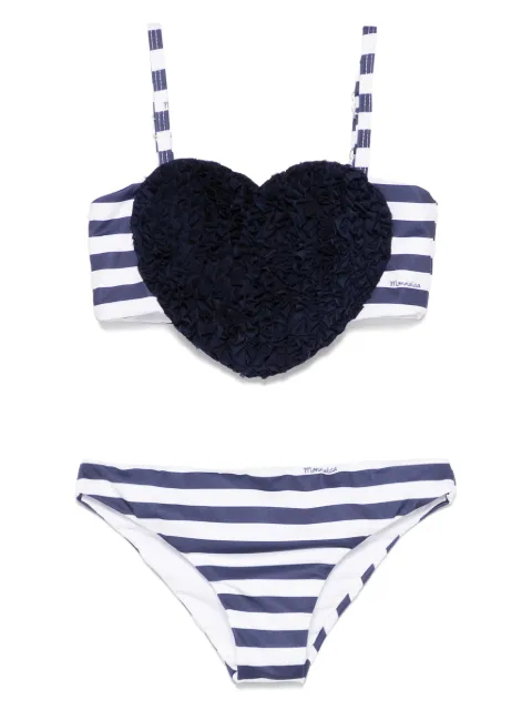 Monnalisa heart-appliqué bikini 