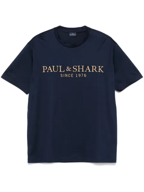 Paul & Shark logo-embroidered T-shirt