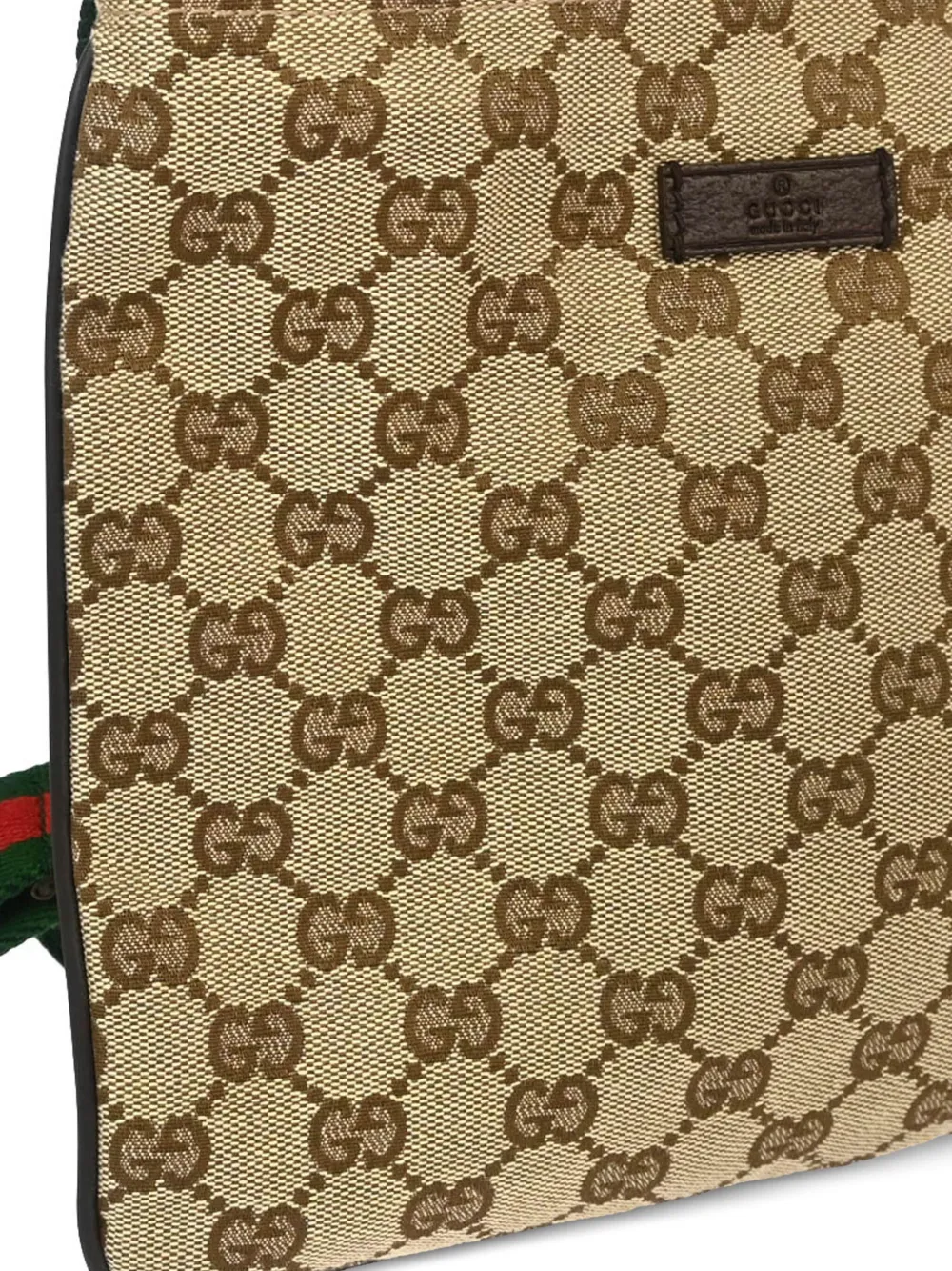 Pre-owned Gucci 1990-2000s Gg Canvas Shoulder Bag In Neutrals