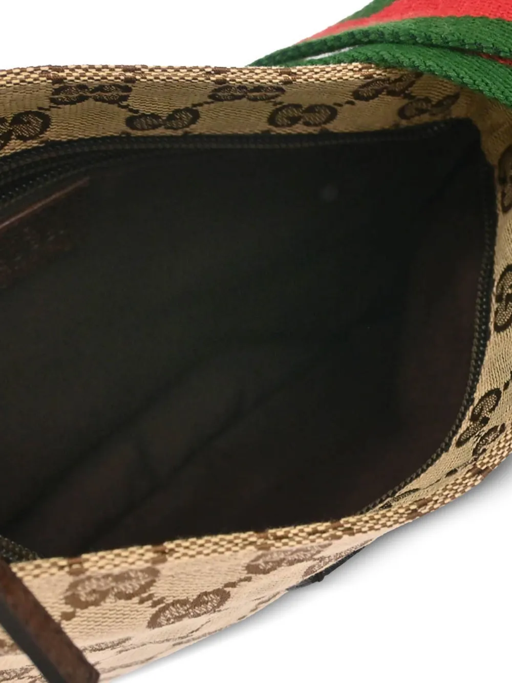 Pre-owned Gucci 1990-2000s Gg Canvas Shoulder Bag In Neutrals
