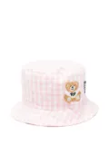 Moschino Kids gingam bucket hat - Pink