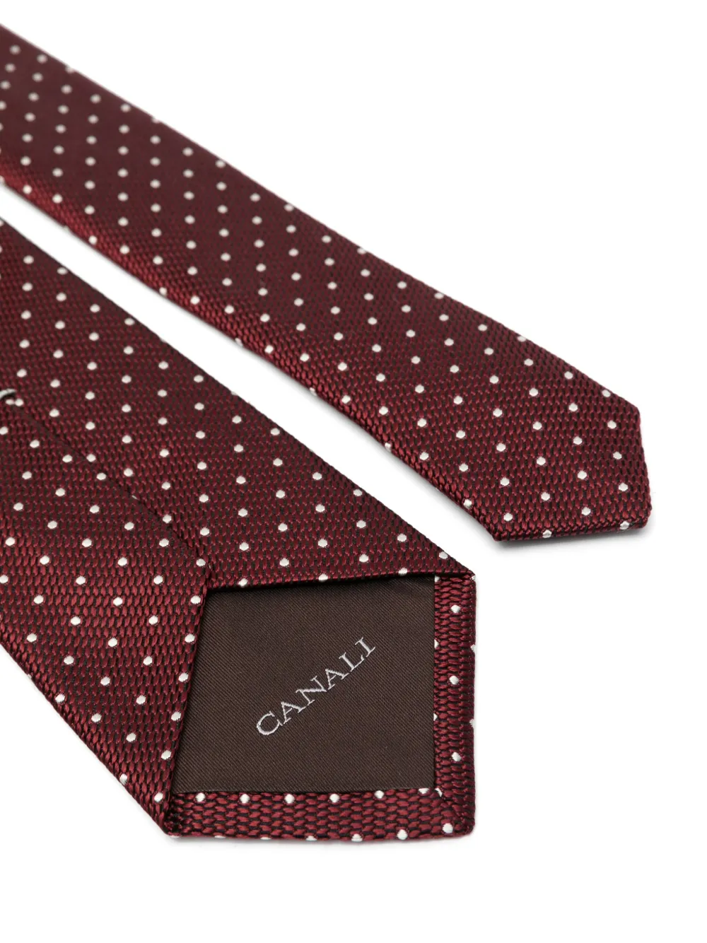 Canali silk tie - Rood