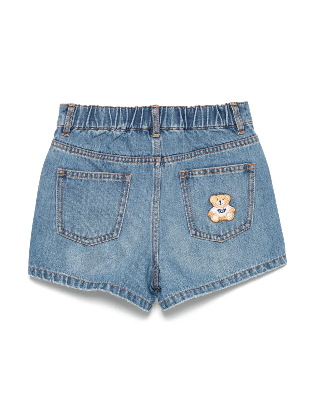 Moschino Kids Teddy Bear-patch shorts - Blauw