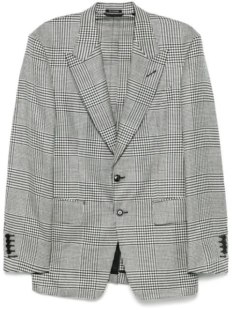 TOM FORD Prince of Wales-pattern blazer 