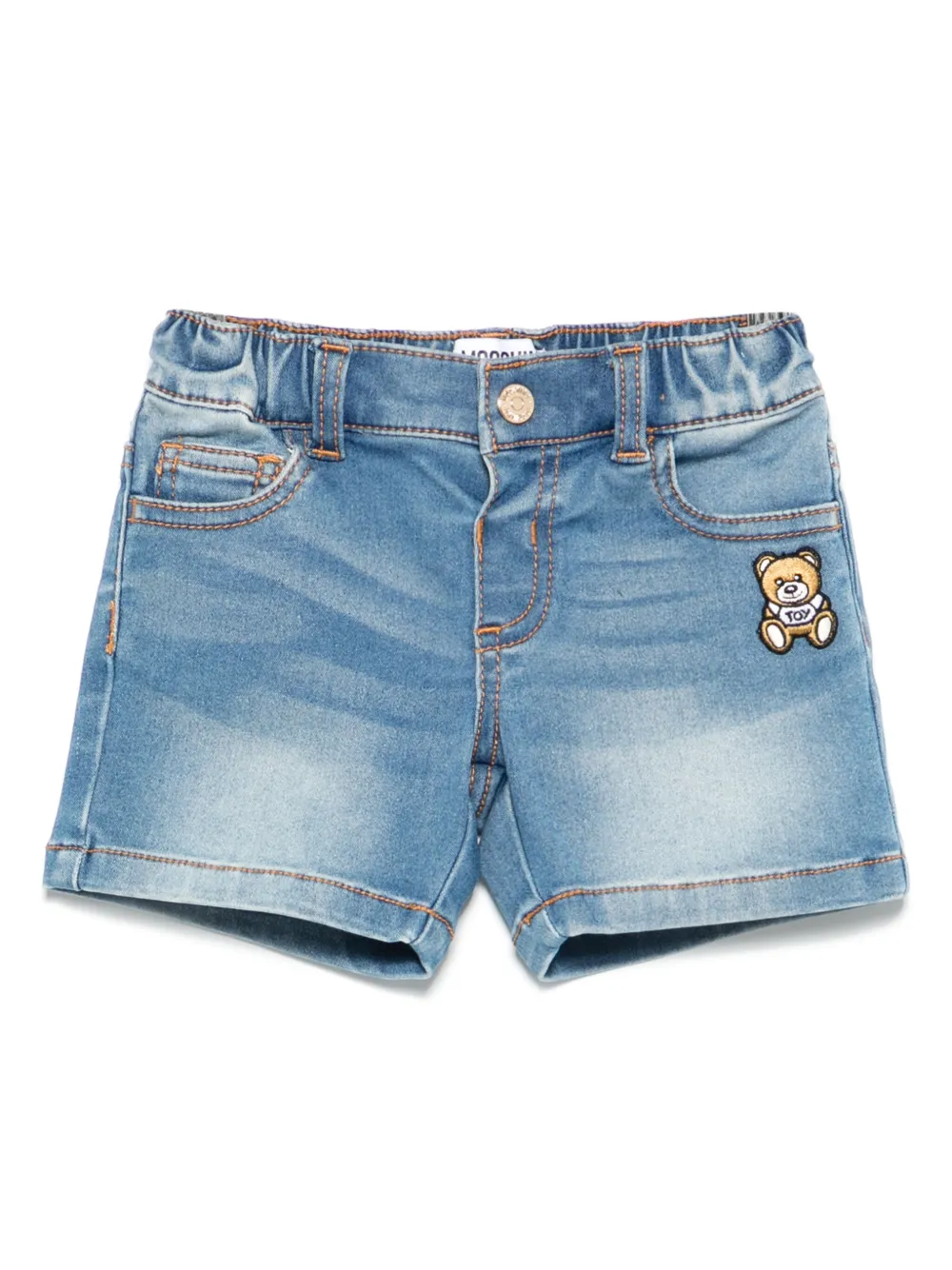 Moschino Kids Teddy Bear spijkershorts Blauw