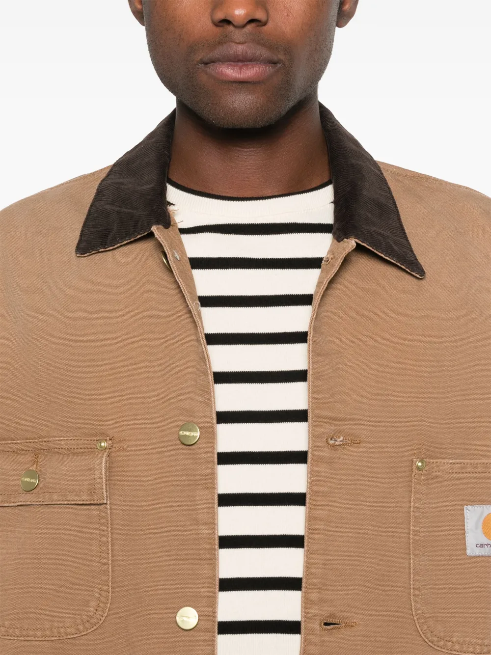 Shop Carhartt Og Chore Jacket In Brown