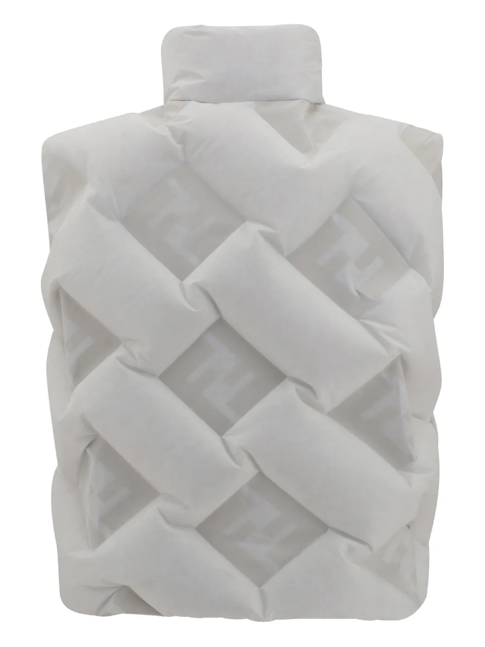 FENDI quilted puffer gilet - Wit