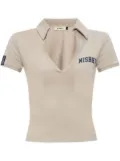 MISBHV Varsity V-neck polo top - Neutrals