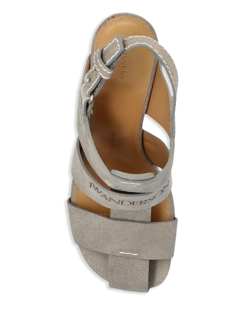 JW Anderson 95 mm suède sandalen Grijs