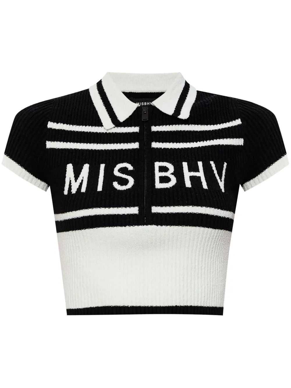 MISBHV Fluffy Cannes polo top Zwart