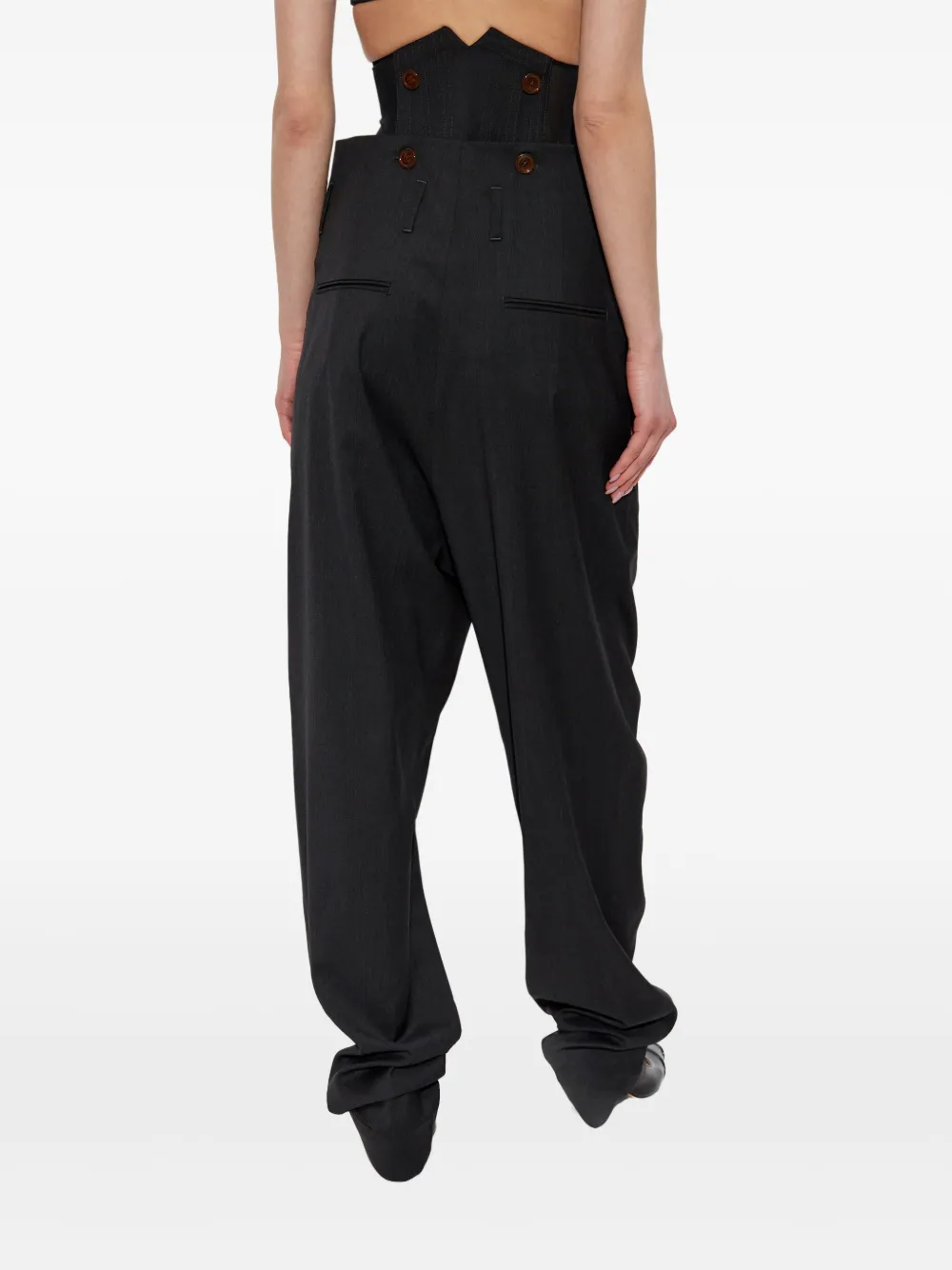 Vivienne Westwood Broek in korset-stijl Zwart