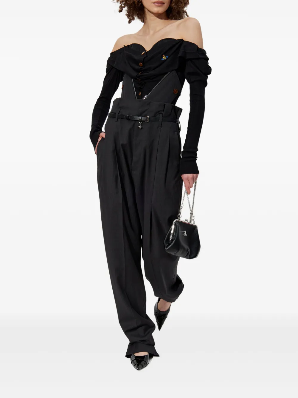 Vivienne Westwood corset-style trousers - Zwart