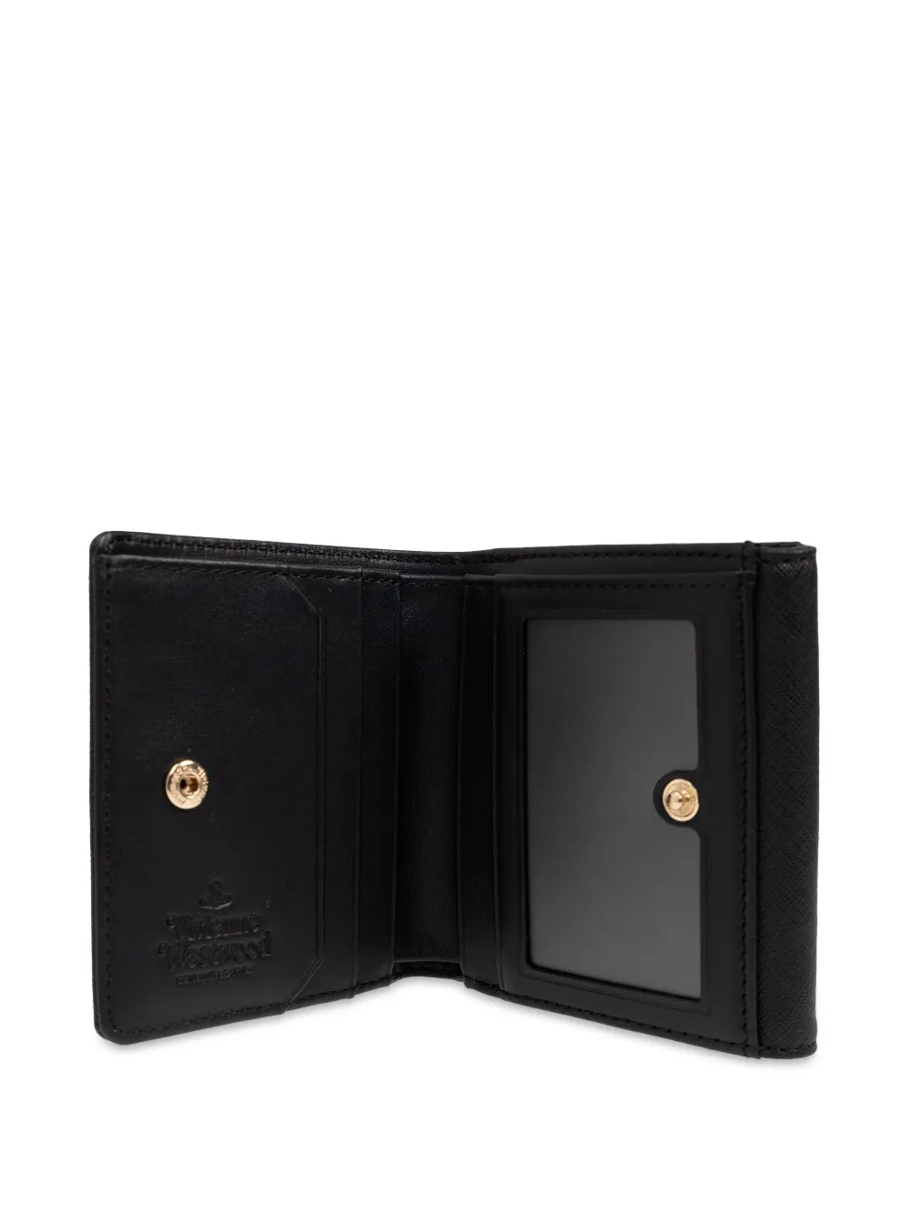 Vivienne Westwood Saffiano-leather Wallet In Black