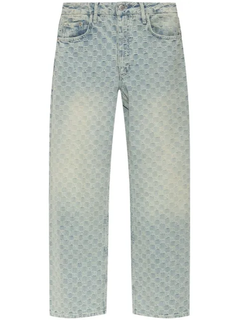 MISBHV monogram-jacquard jeans