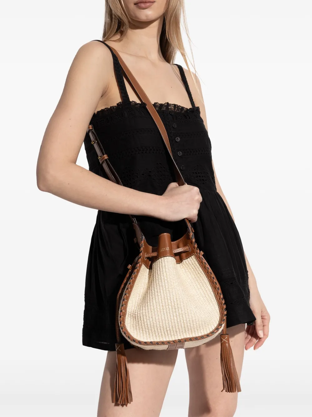 ISABEL MARANT Silao bucket-tas - Beige