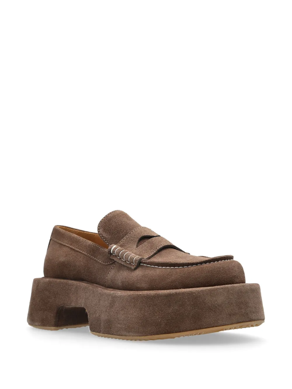 JW Anderson 50 mm loafers met plateauzool - Bruin