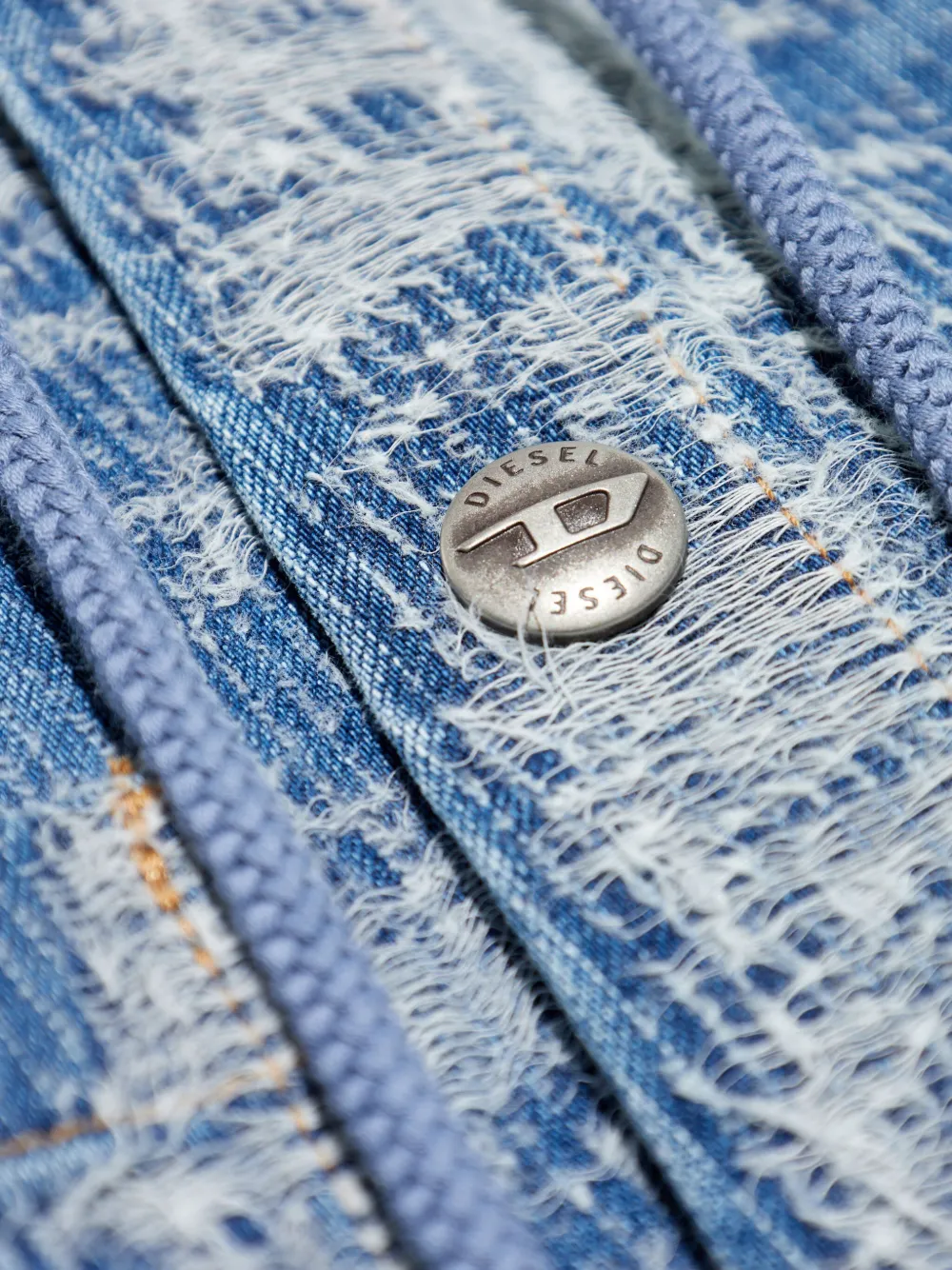 Diesel D-Dewny-Hood overhemd Blauw