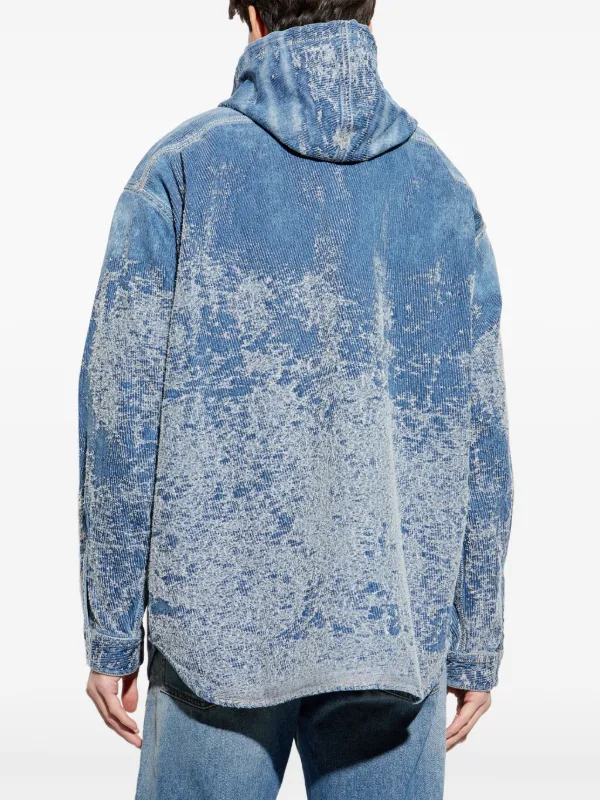 Diesel Diesel D-Dewny-Hood シャツ | ブルー | FARFETCH JP Diesel Diesel D-Dewny-Hood シャツ | ブルー | FARFETCH JP