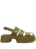 JW Anderson 50mm platform fisherman sandals - Green