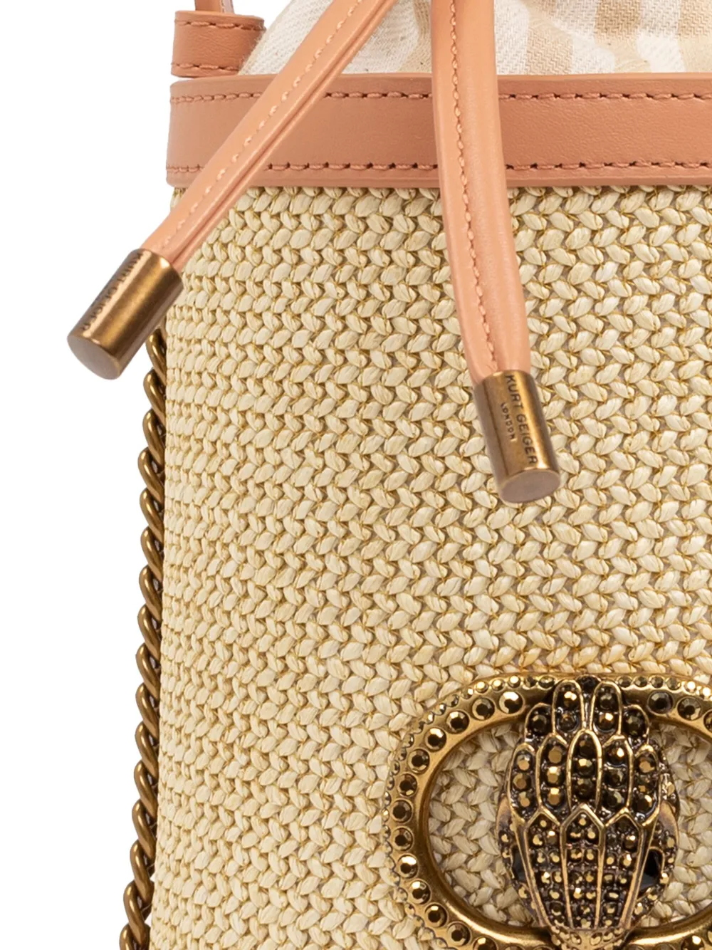Shop Kurt Geiger Chelsea Bucket Bag In Neutrals