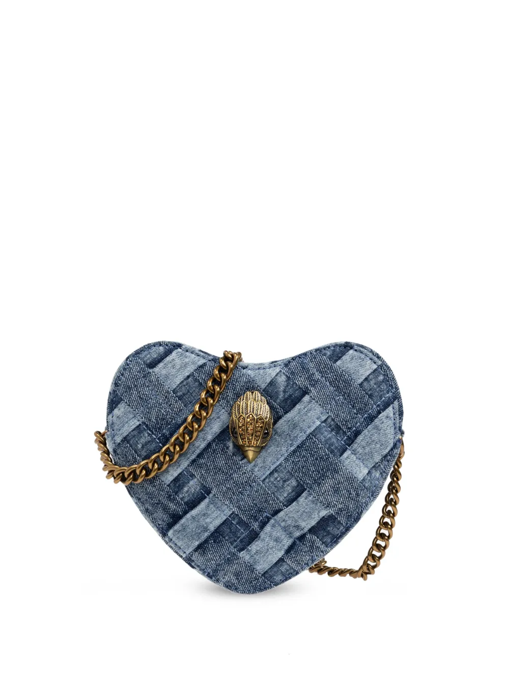 Kurt Geiger Kensington Heart Crossbody In Blue