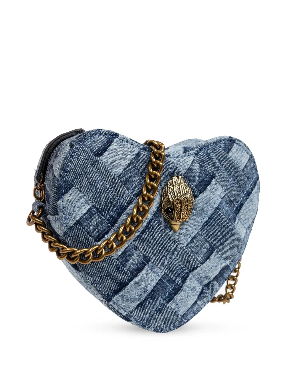 Kurt Geiger Kensington Heart Crossbody In Blue