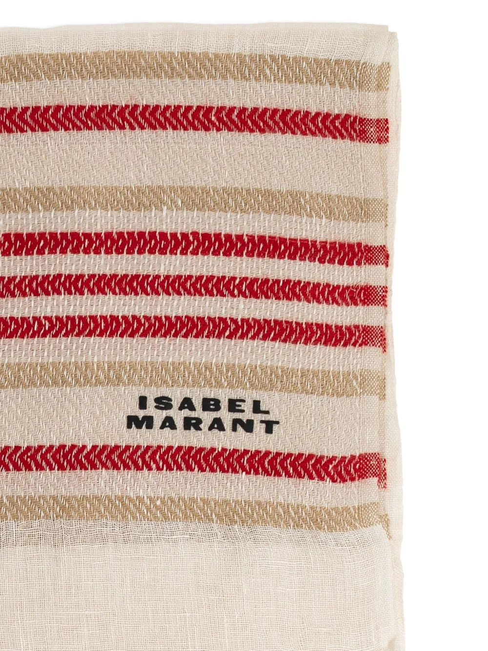 ISABEL MARANT striped scarf - Beige