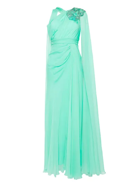 Zuhair Murad bead-embellished chiffon gown