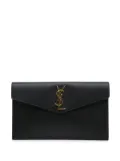 Saint Laurent Pre-Owned 2000-2024 Grain de Poudre Uptown Pouch clutch bag - BLACK