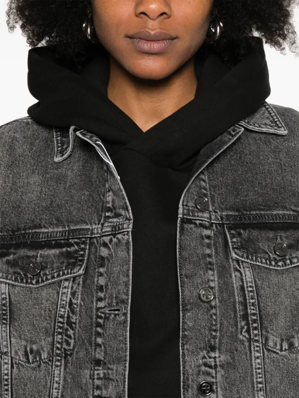 【関税込み】ANINE BING グレー Rory デニムジャケット Gray Rory Denim Jacket by ANINE BING on Sale