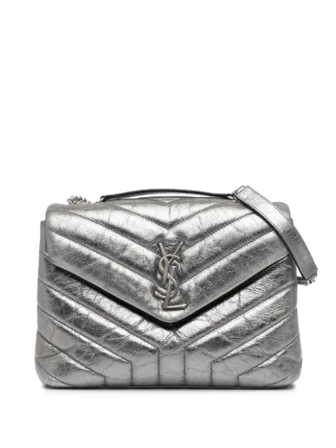 Saint Laurent Pre-Owned 2018 Small Metallic Calfskin Monogram Loulou Chain shoulder bag