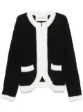 Andersson Bell B & W zip-up cardigan - Black