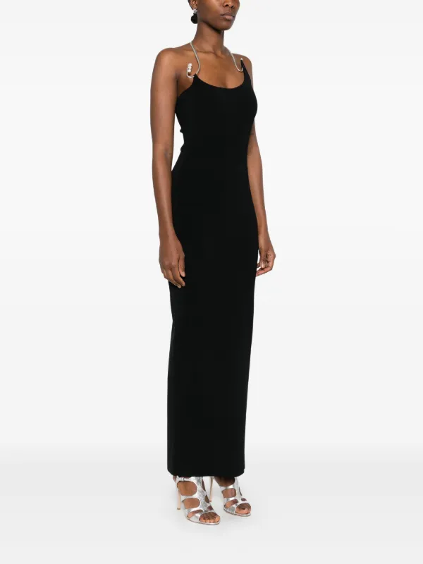 【関税込み】Christopher Esber ブラック ベール マキシドレス Christopher Esber Levitate Maxi Dress | Black | FARFETCH
