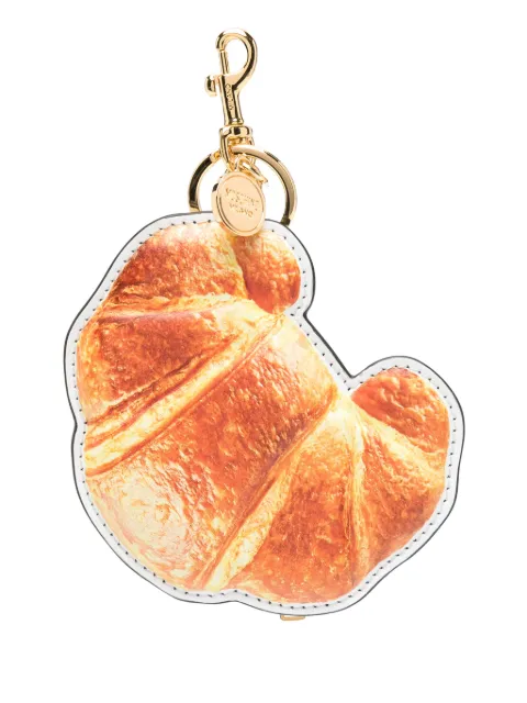 Moschino croissant-motif keyring