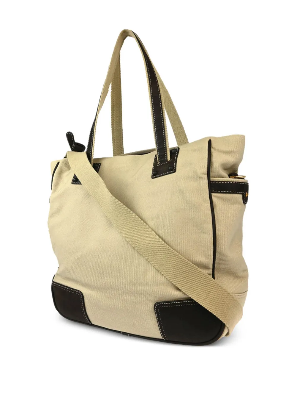 Loewe Pre-Owned 190-2000s 2way shopper - Beige