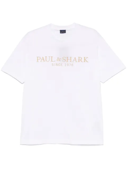 Paul & Shark logo-embroidered T-shirt