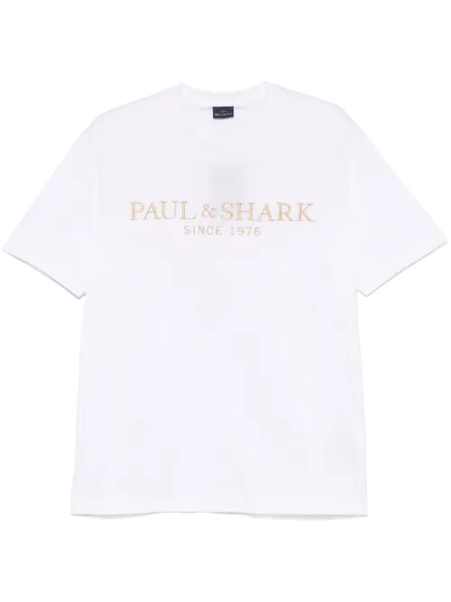 T-shirt à logo brodé - Paul & Shark - Modalova