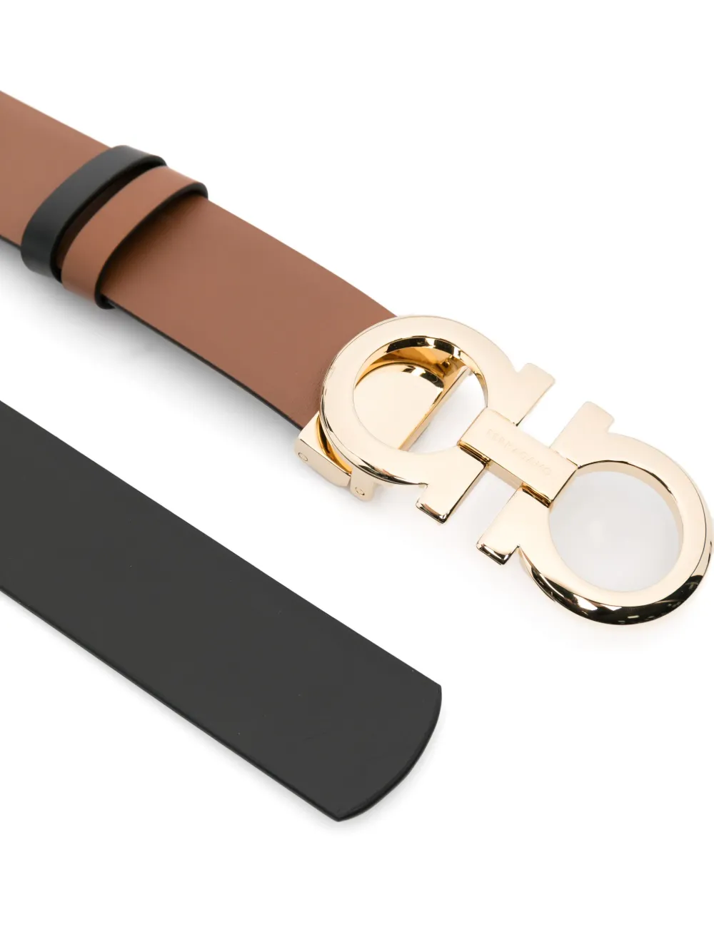 Ferragamo reversible Gancini belt - Bruin