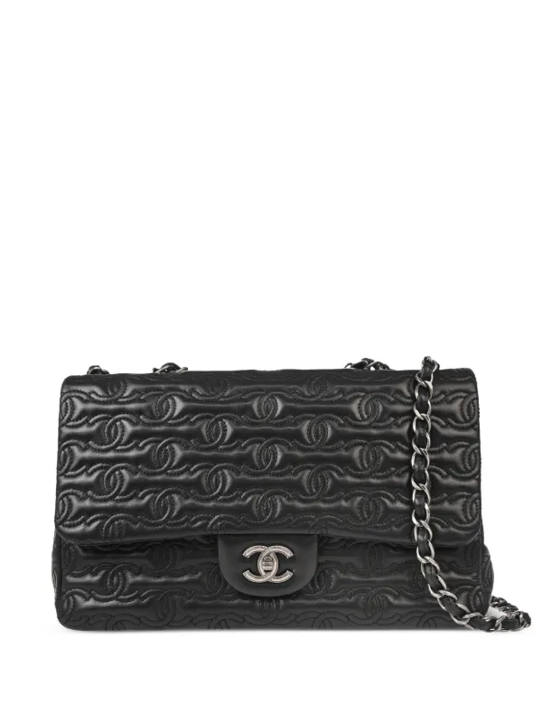 Chanel Pre-owned 2014 Cc-quilted Shoulder Bag in Black