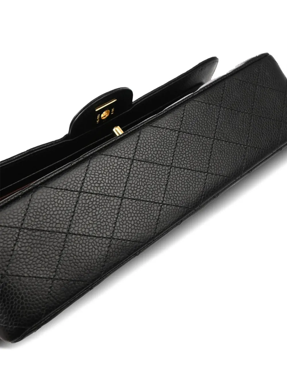 Pre-owned Chanel 2015 Medium Double Flap Shoulder Bag In 黑色