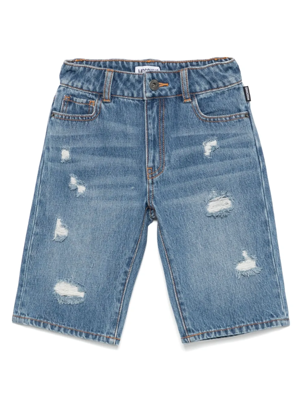 Moschino Kids Shorts met Teddy Bear-patch Blauw