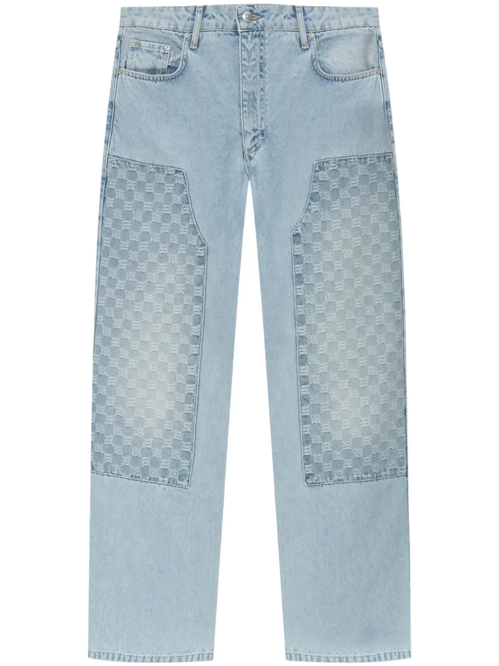 MISBHV monogram-pattern jeans Blauw