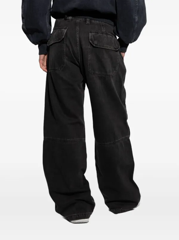 DIESEL>>ディーゼル D-Shift ワイドレッグ ジーンズ Diesel D-Shift ジーンズ | ブラック | FARFETCH JP