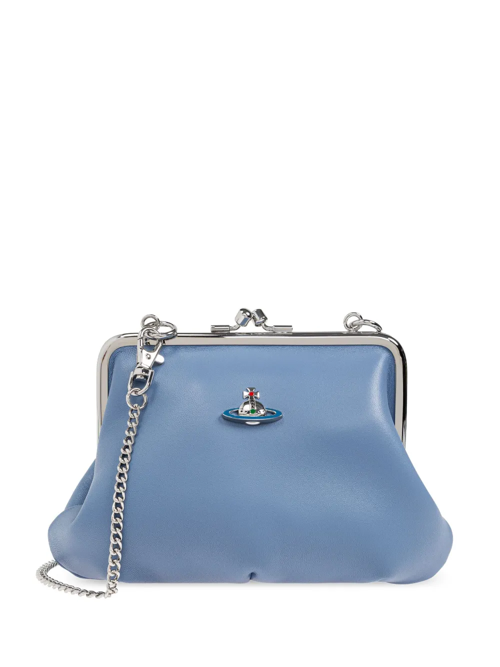 Vivienne Westwood Granny leren schoudertas Blauw