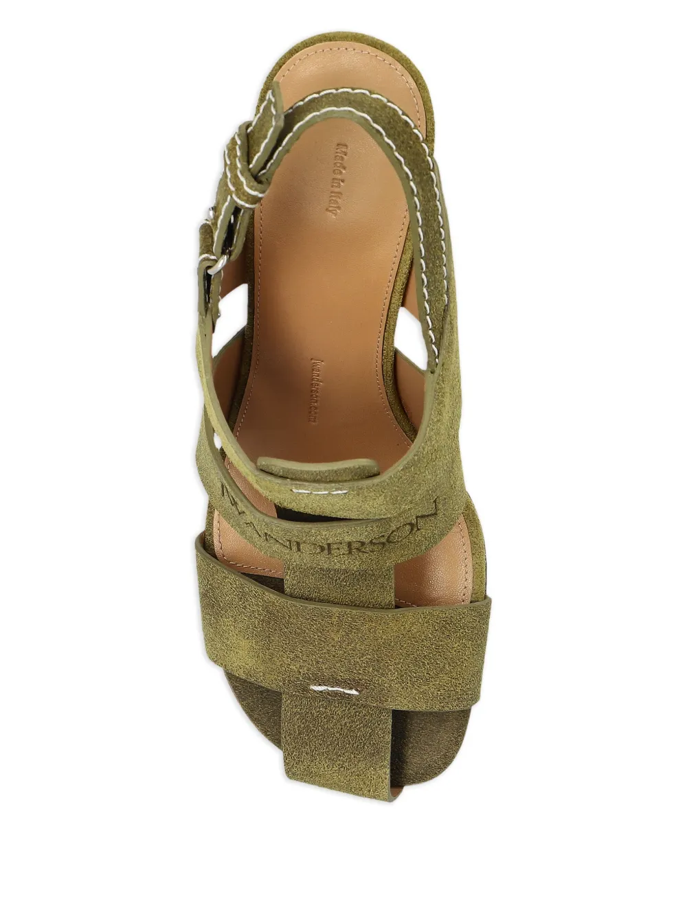 JW Anderson 95 mm suède sandalen Groen