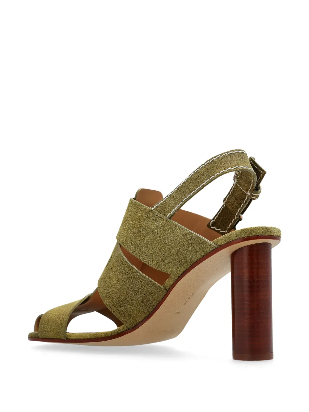 JW Anderson 95 mm suède sandalen Groen