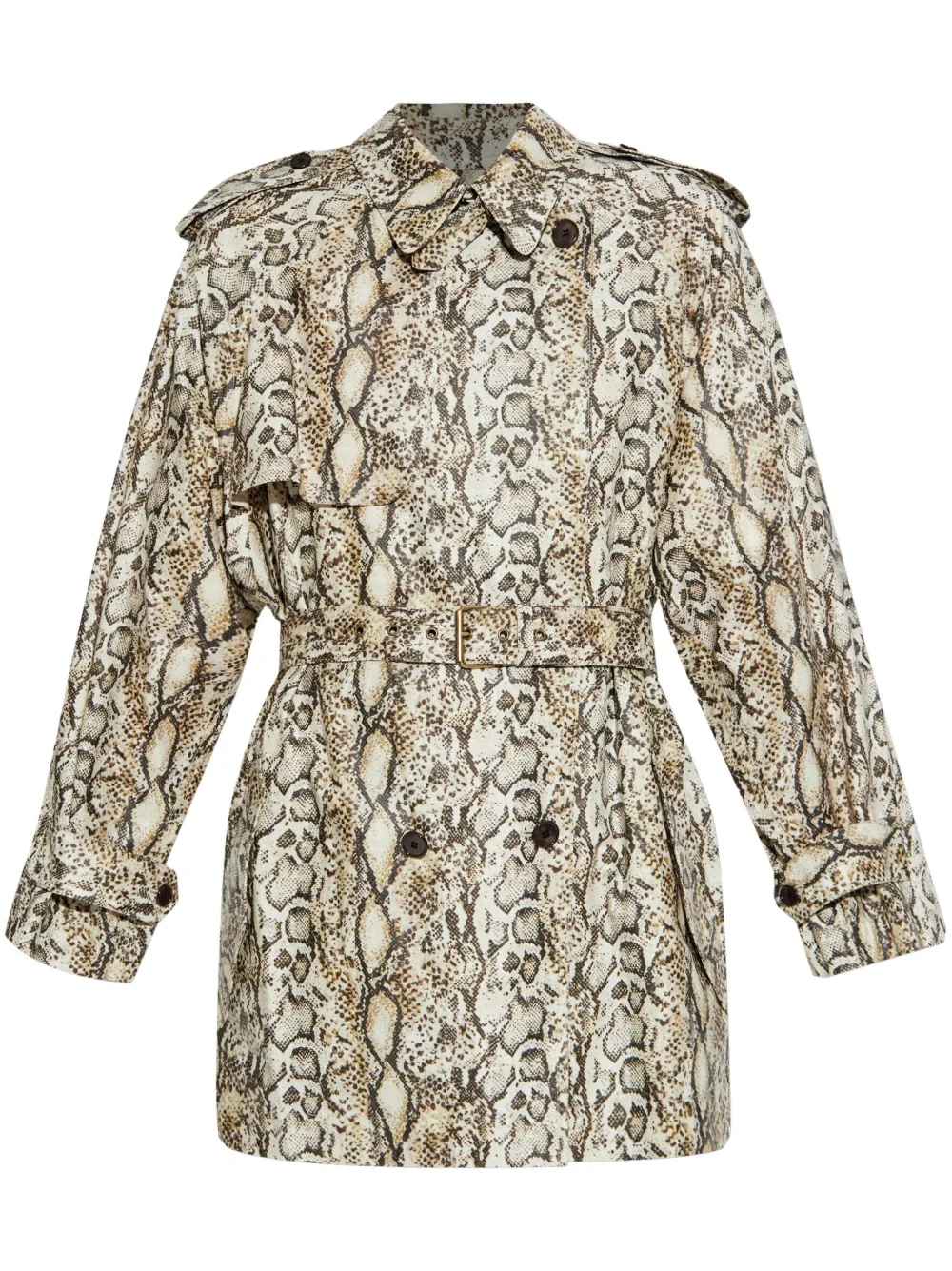 Image 1 of ISABEL MARANT trench à effet peau de serpent