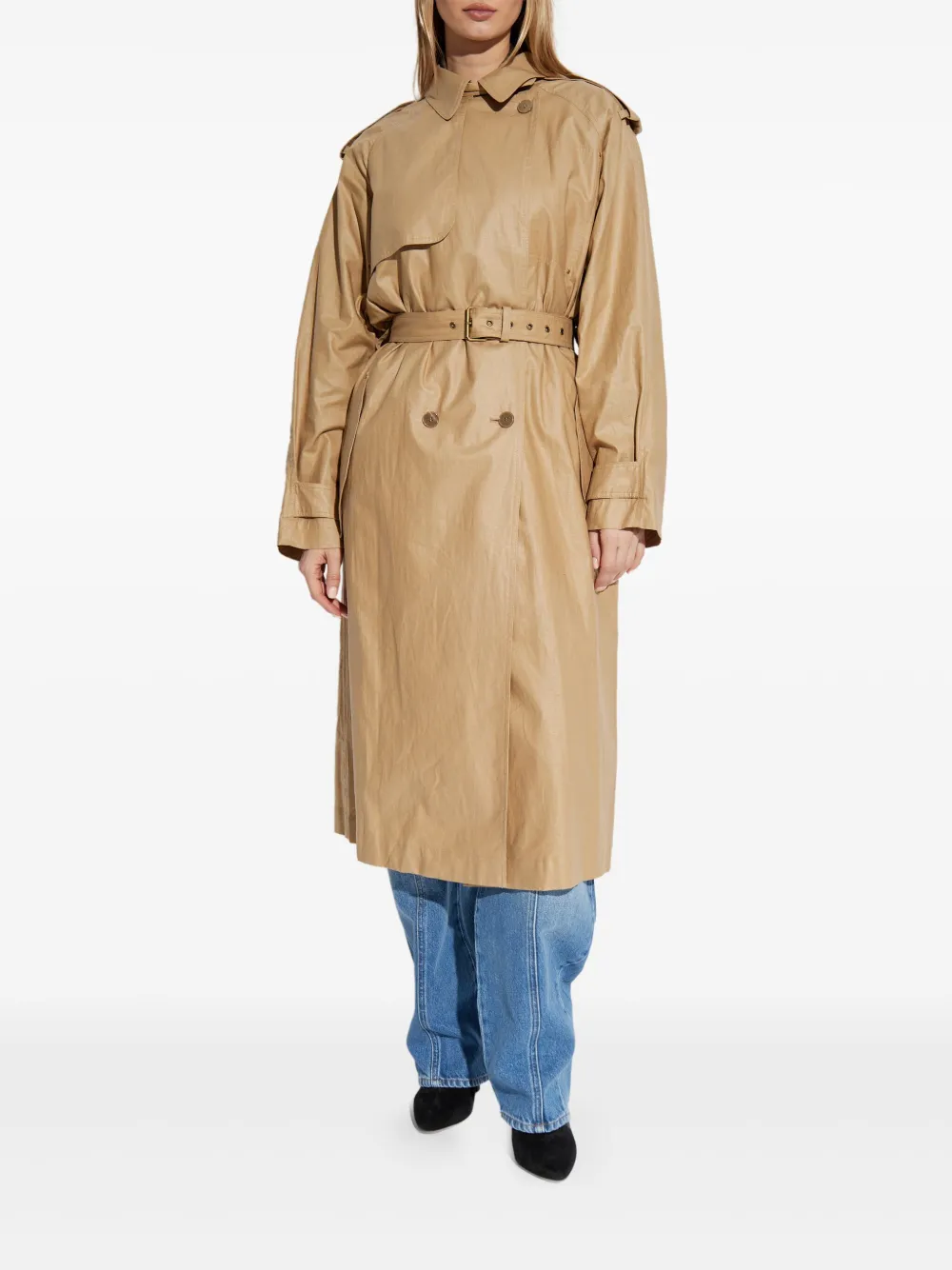 ISABEL MARANT Trenchcoat met ceintuur - Beige