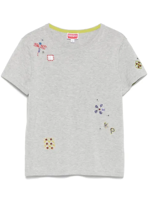 Kenzo embroidered cotton T-shirt
