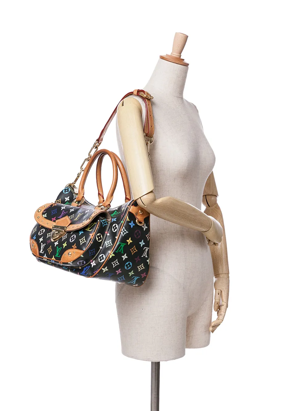 Louis Vuitton Pre-Owned 1990-2024 Monogram Multicolore Rita boekentas - Zwart